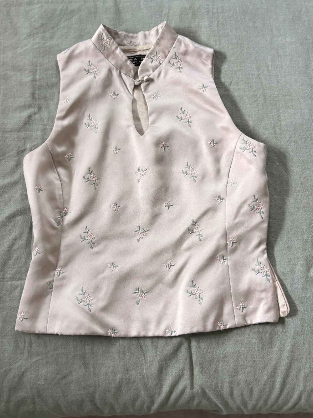Embroidered Business Casual Top